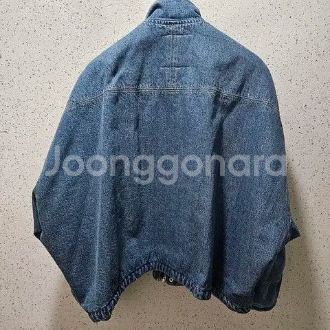 M) 자라 릴렉스핏 데님 점퍼 청자켓 오버핏 상하이 에디션--1