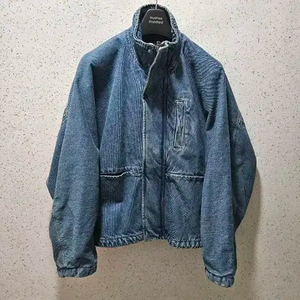 M) 자라 릴렉스핏 데님 점퍼 청자켓 오버핏 상하이 에디션