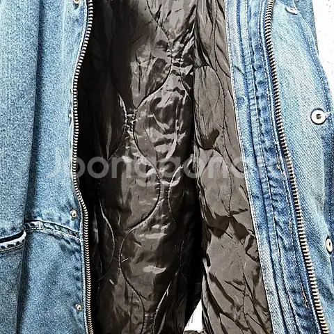 M) 자라 릴렉스핏 데님 점퍼 청자켓 오버핏 상하이 에디션--3