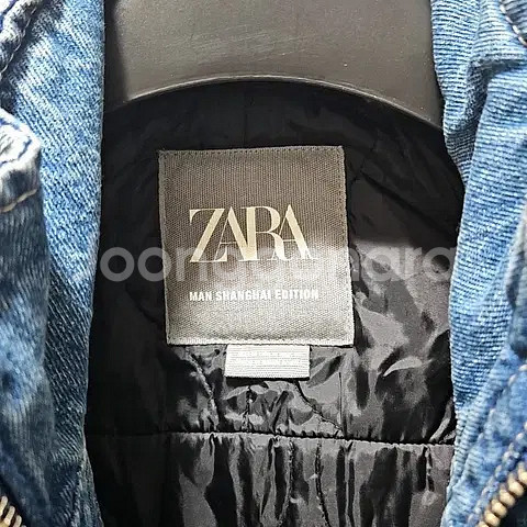 M) 자라 릴렉스핏 데님 점퍼 청자켓 오버핏 상하이 에디션--4