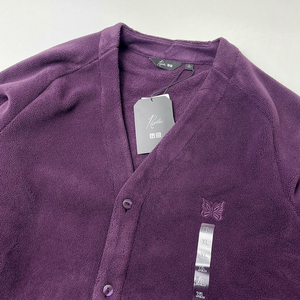 [새상품] 유니클로 니들스 후리스 가디건 퍼플 XL