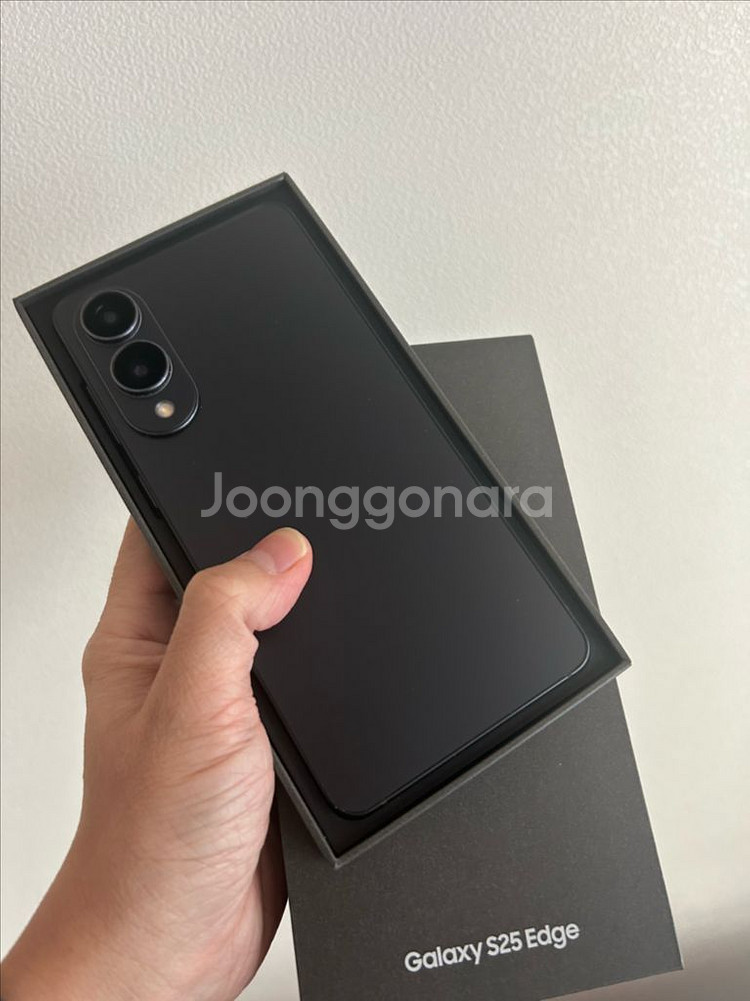 갤럭시S25엣지 512G 새제품급(블랙)--0
