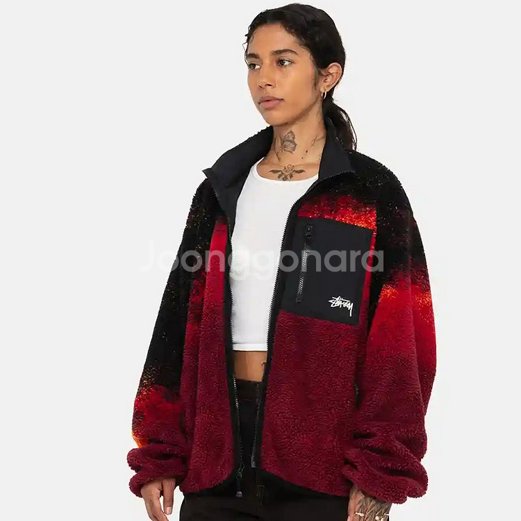 새상품 스투시 쉐르파 리버시블 자켓 후리스--0