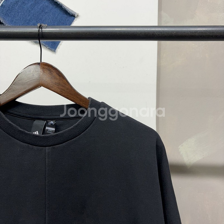 (95) 아디다스 여성 스트릿 삼선 크롭 맨투맨 긴팔 티--2