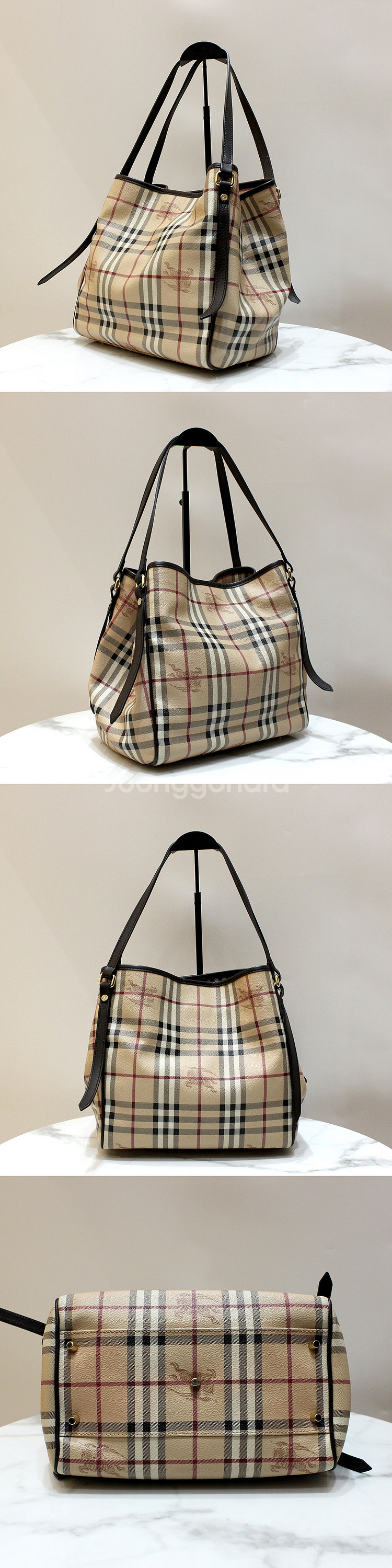 [명품다올동래] 버버리 헤이마켓 체크 쇼퍼백 3741175--1