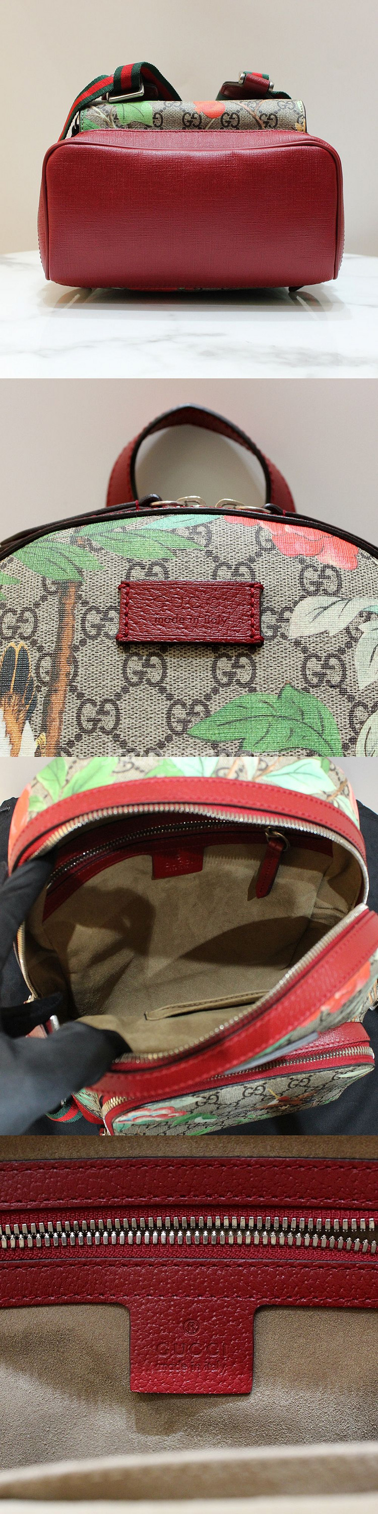 [명품다올동래] 구찌 플라워 백팩 427042--2