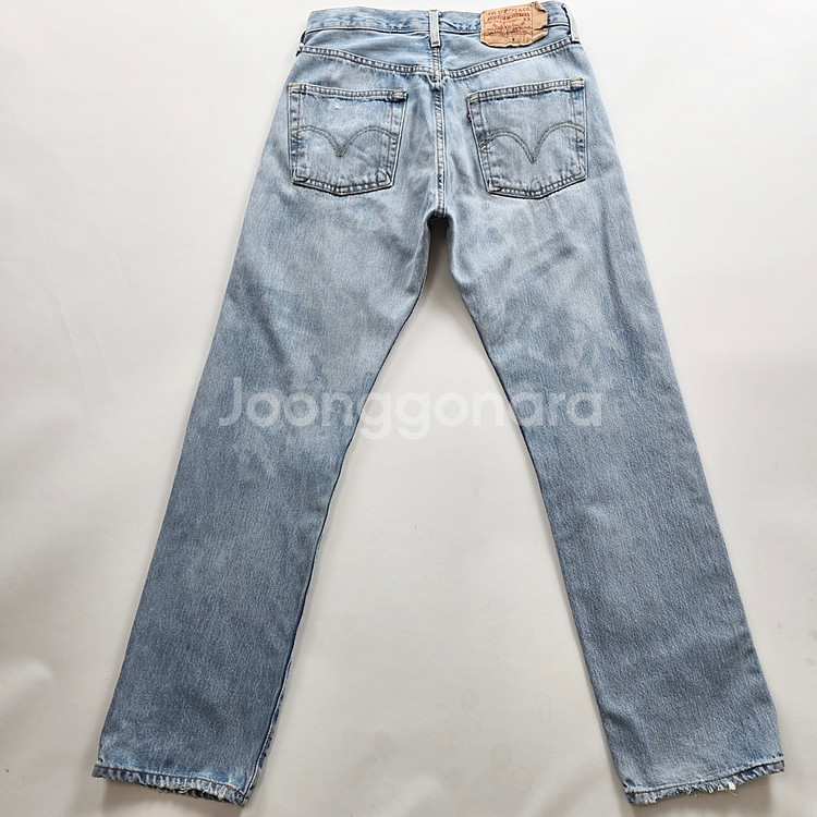 리바이스 501 청바지 연청 데님 사이즈30 R2777--0