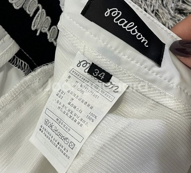 말본 골프바지 골프팬츠 34인치--3