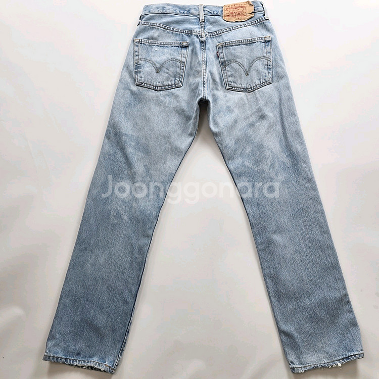 리바이스 501 청바지 연청 데님 사이즈30 R2777--0