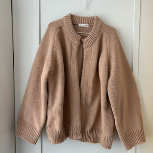 베이지 니트 가디건