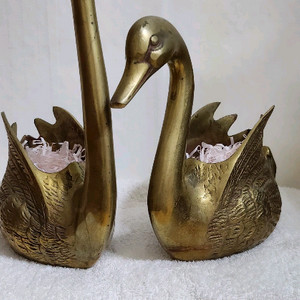 황동 백조 화분세트