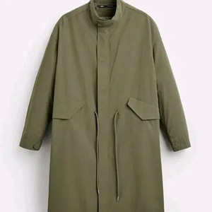 SM) 자라 2in1 야상 롱사파리자켓 개파카 카키 3918 306