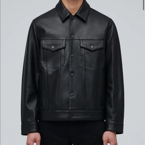 무신사 스탠다드 램스킨 트러커 재킷