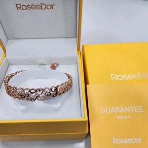 로제도르 14k 로즈골드 덩굴모양 반뱅글 팔찌