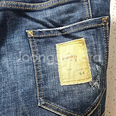 44) 디스퀘어드2 리트로 루키진8 슬림바이커 데님 중청워싱--4