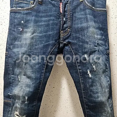 44) 디스퀘어드2 리트로 루키진8 슬림바이커 데님 중청워싱--2