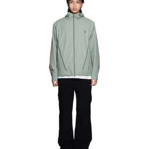 XL 105 새제품) 산산기어 지퍼 자켓 바람막이 제이드 카키