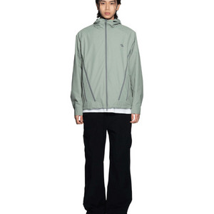 XL 105 새제품) 산산기어 지퍼 자켓 바람막이 제이드 카키