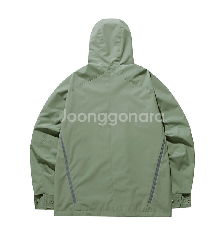 XL 105 새제품) 산산기어 지퍼 자켓 바람막이 제이드 카키--5