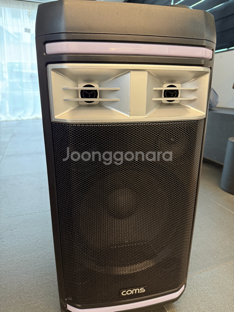 블루투스 연결가능 이동식 앰프 판매해요(마이크2개+마이크대+팝필터)--2