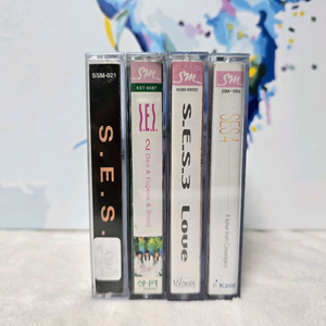 SES S.E.S 1~4집 카세트테이프 4장 일괄판매