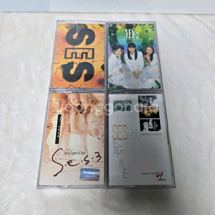 SES S.E.S 1~4집 카세트테이프 4장 일괄판매--2