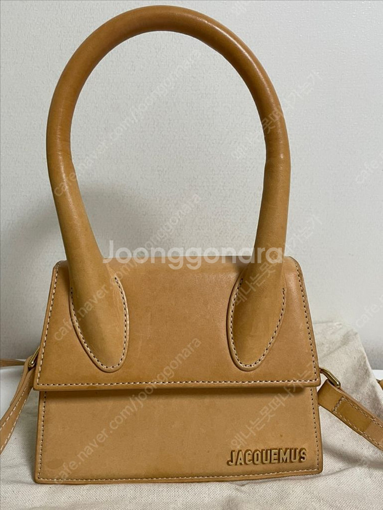 자크뮈스 르 치키토 모옌 토트백 다크 옐로우--1