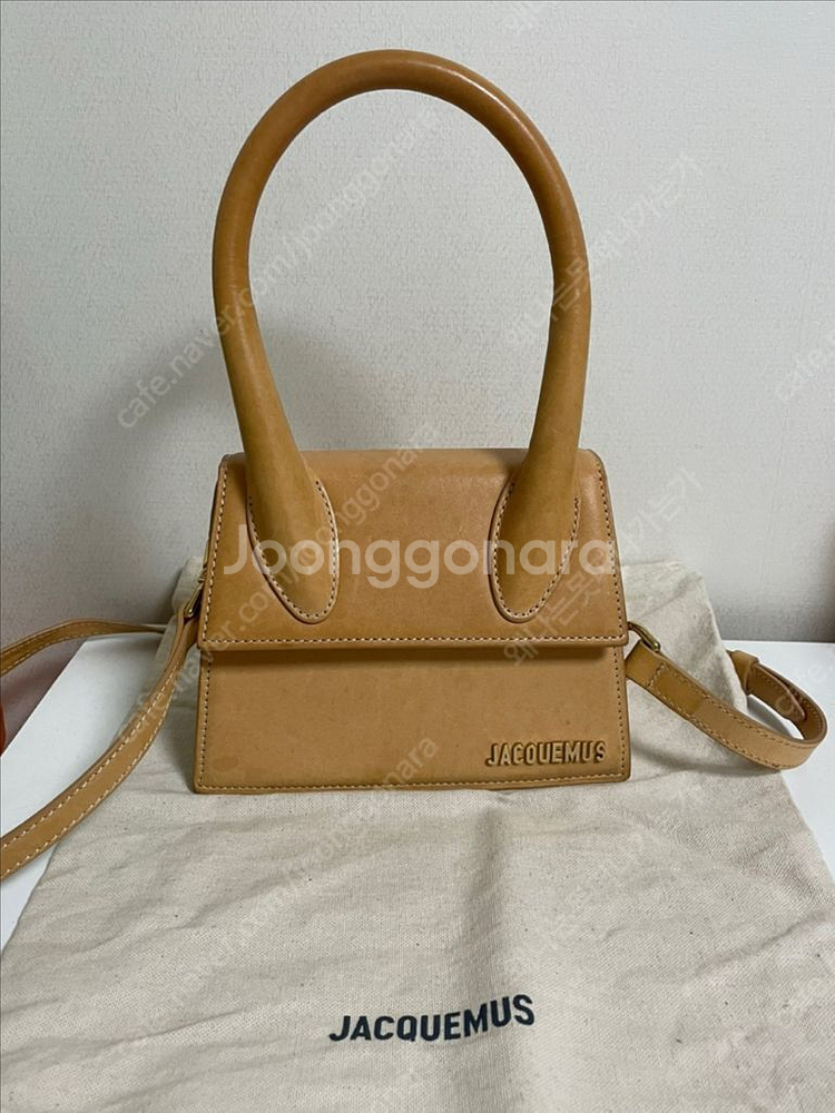 자크뮈스 르 치키토 모옌 토트백 다크 옐로우--0