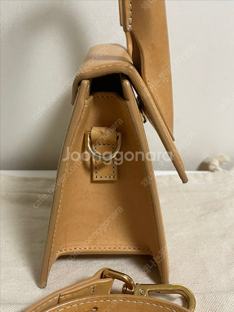 자크뮈스 르 치키토 모옌 토트백 다크 옐로우--8