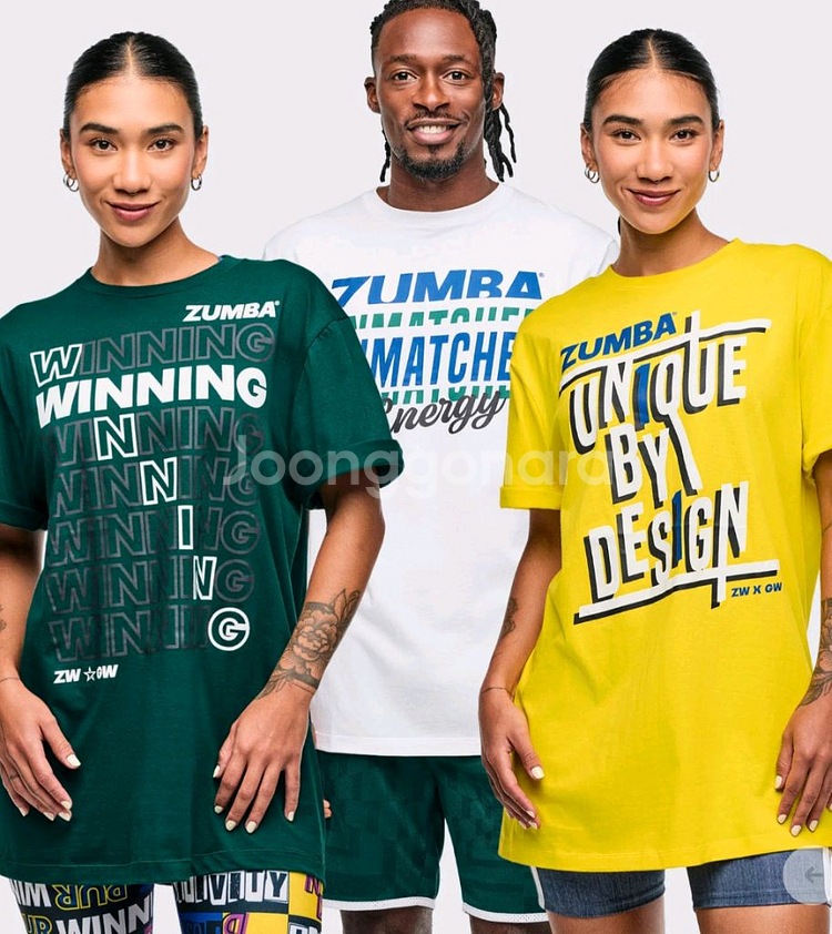 줌바 운동복 티셔츠 3종 세트--0