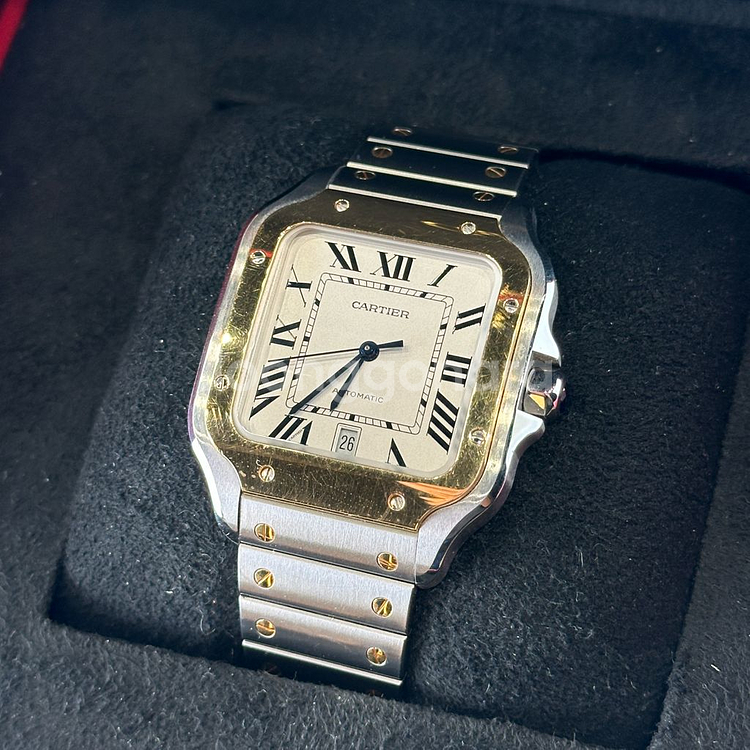 까르띠에 산토스 드 까르띠에 콤비 라지 W2SA0009--0