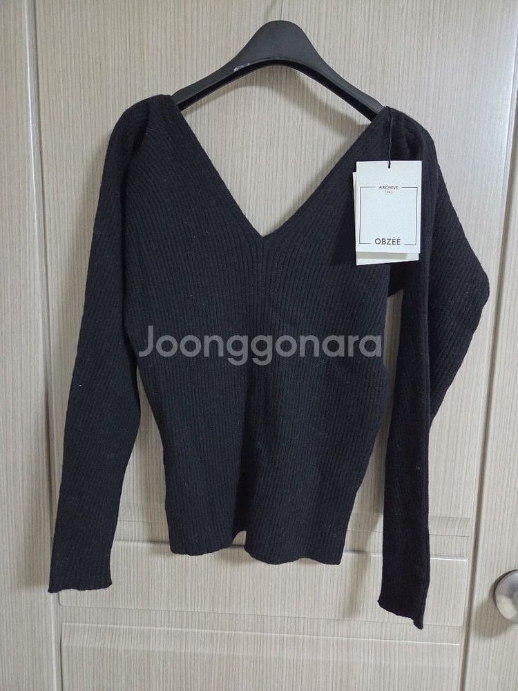오브제 울블렌드 브이넥 니트 랑방 마인 타임 더캐시미어--2