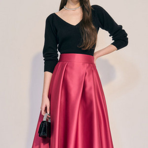 오브제 울블렌드 브이넥 니트 랑방 마인 타임 더캐시미어