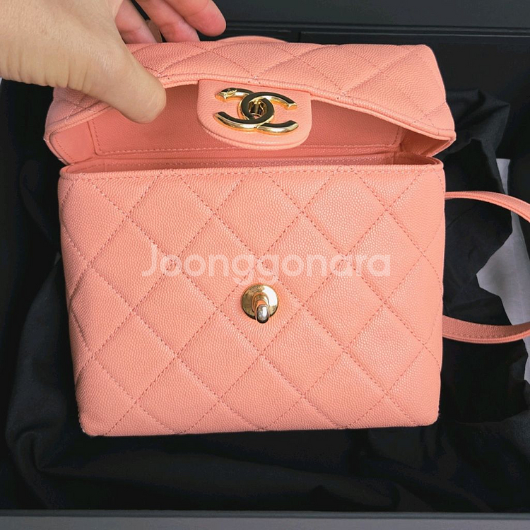 샤넬 박스백 캐비어 내장칩--6