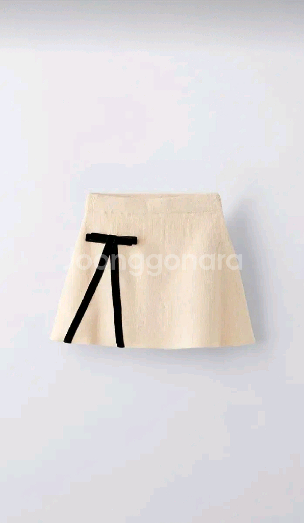 자라키즈 리본 니트스커트 새상품--0