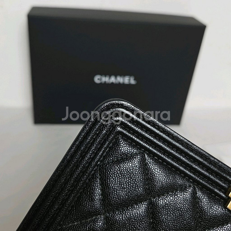 샤넬 woc 캐비어 블랙 금장--5