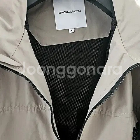 M) 에스피오나지 마운틴 윈드 파카 바람막이 자켓 스톤 그레이--7