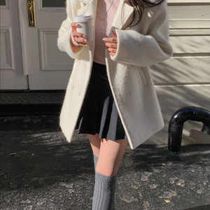 더위시 리즈 클로티 알파카 하프 코트 Clotty alpaca half coat 코트