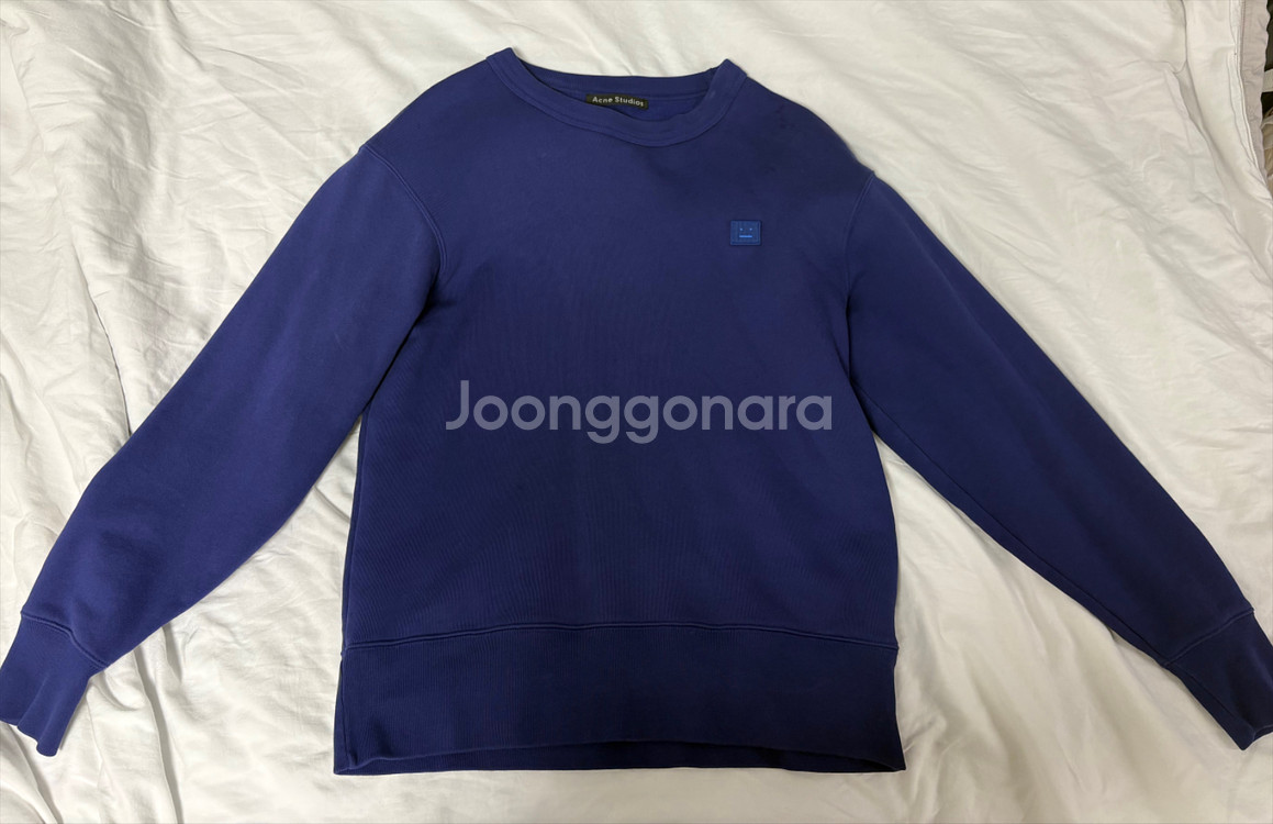 아크네 스튜디오 페어뷰 맨투맨 XXS 블루--1