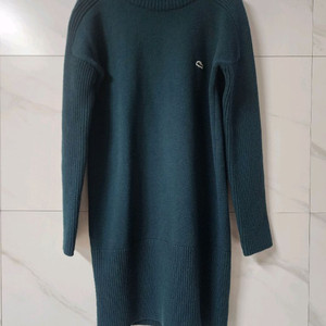 라코스테 터틀넥 니트 원피스 그린 울100%