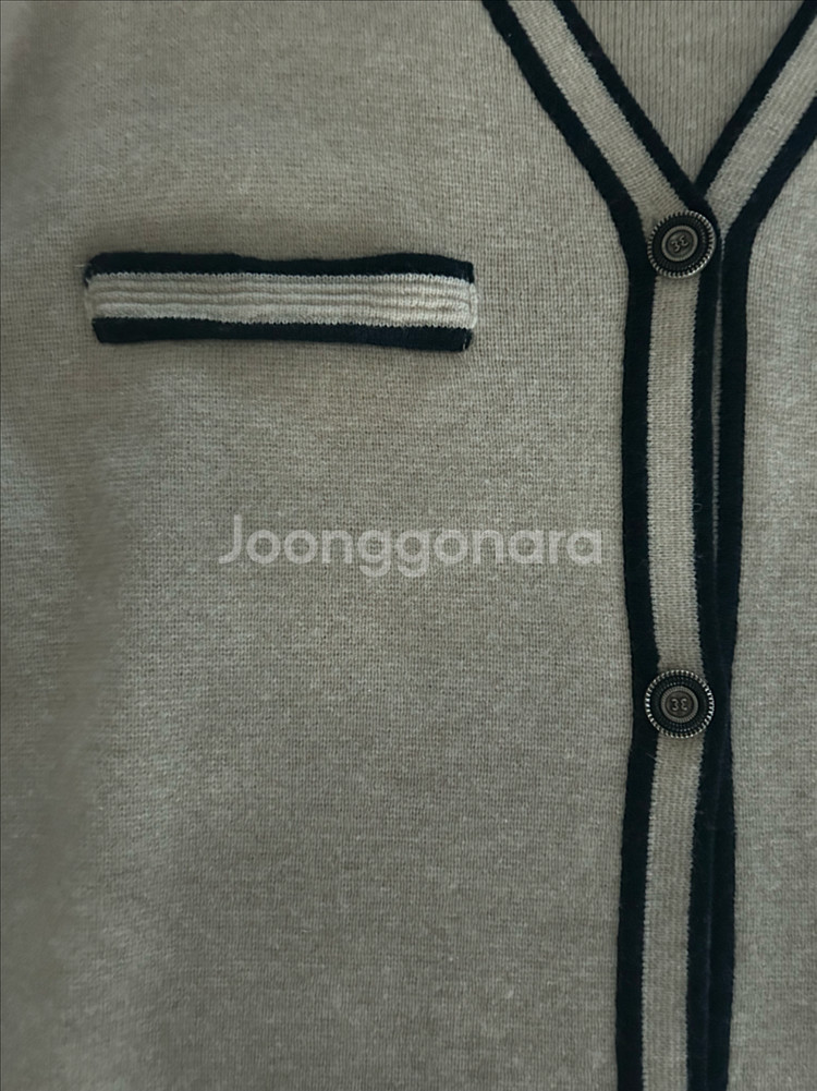 보웬 배색가디건--4