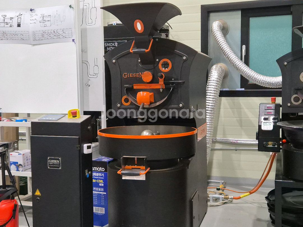 (세트구성)기센 w6kg 커피 로스터기+스모크몬스터 제연기--0