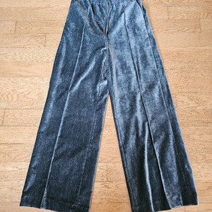 (새상품) 타임 벨벳 와이드 밴딩팬츠