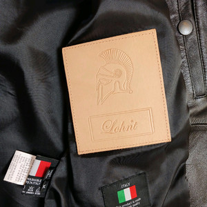 론트(정품) 남성 이탈리아 양가죽 자켓 블랙 M 95 (상태 최상급)