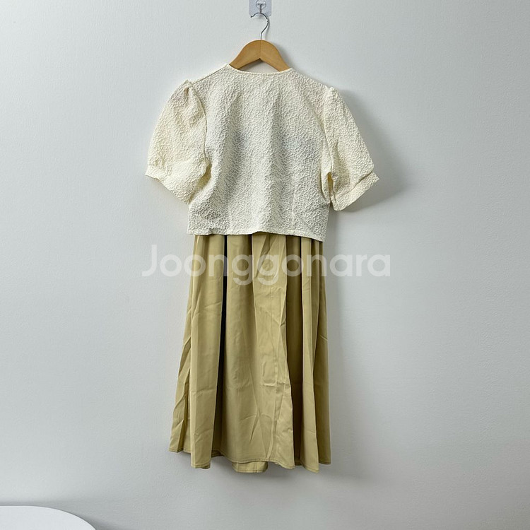 플로럴 블라우스 원피스--5