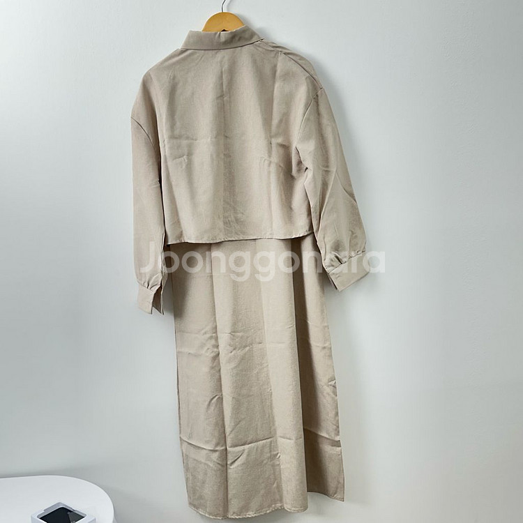 플로럴 블라우스 원피스--7