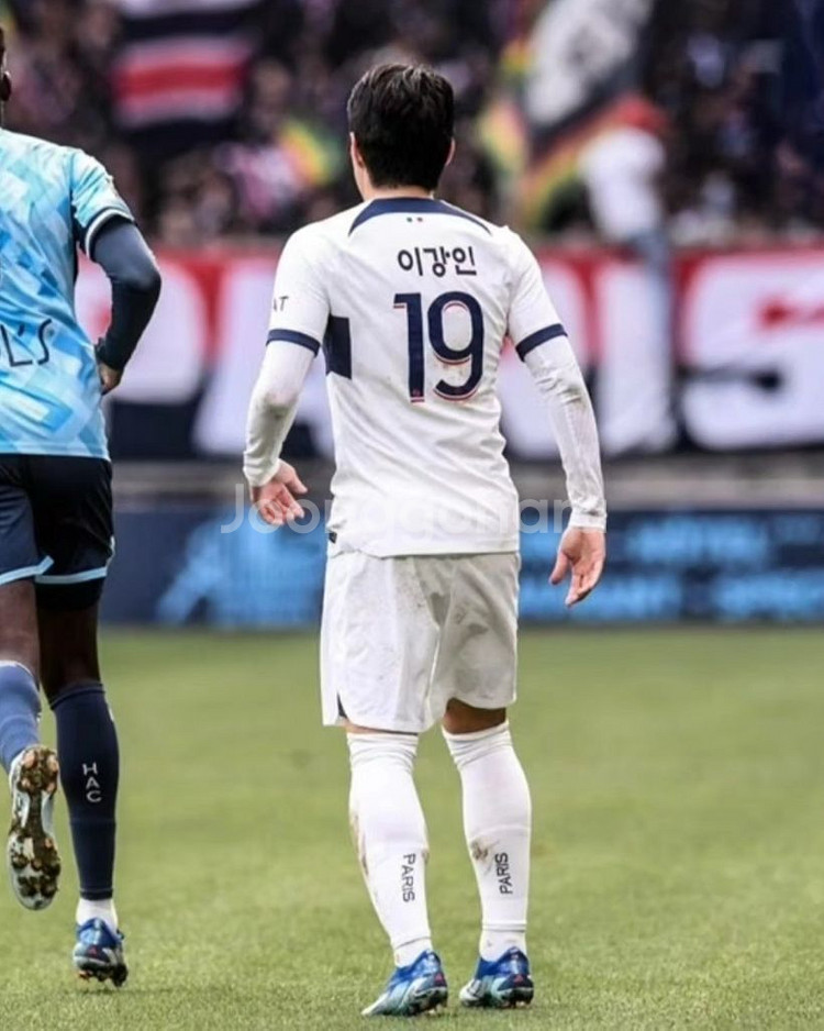 23-24 PSG 어웨이 ADV 이강인 한글마킹 새상품--2