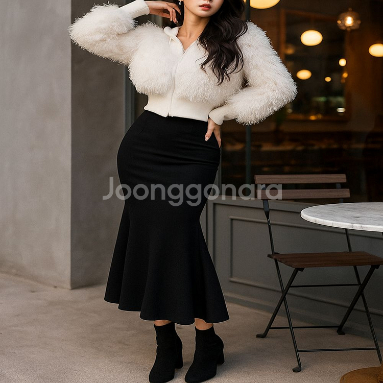 페이크퍼 후드 자켓숏점퍼(3color)ㅡ무배--7