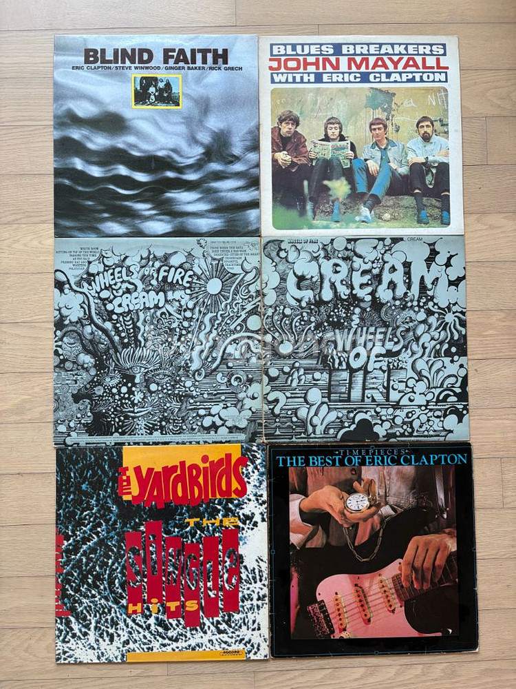 에릭 클랩튼 참여 밴드 LP (5장)--5
