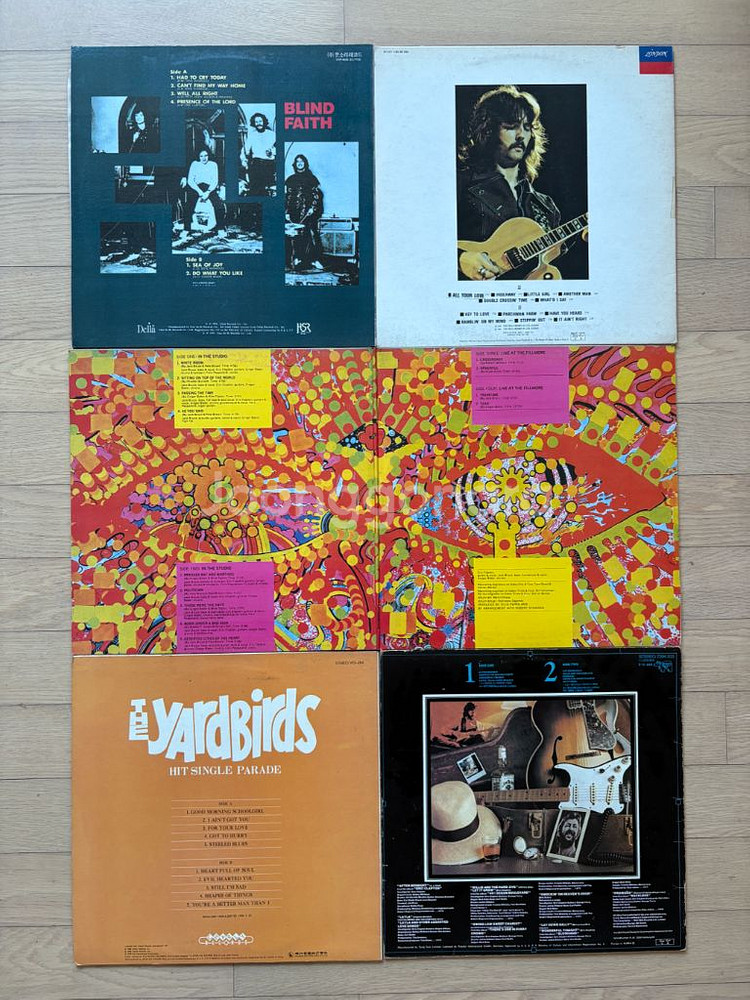 에릭 클랩튼 참여 밴드 LP (5장)--6